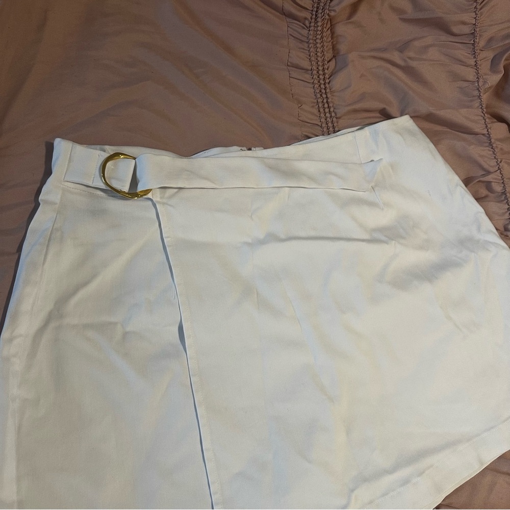 INC White Wrap Skort for Women - Picture 3 of 10